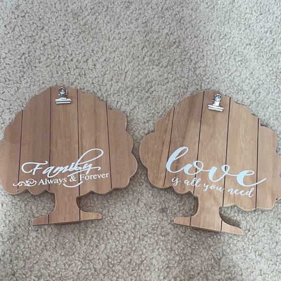 Two tan wooden picture clipboards - Picture 1 of 4